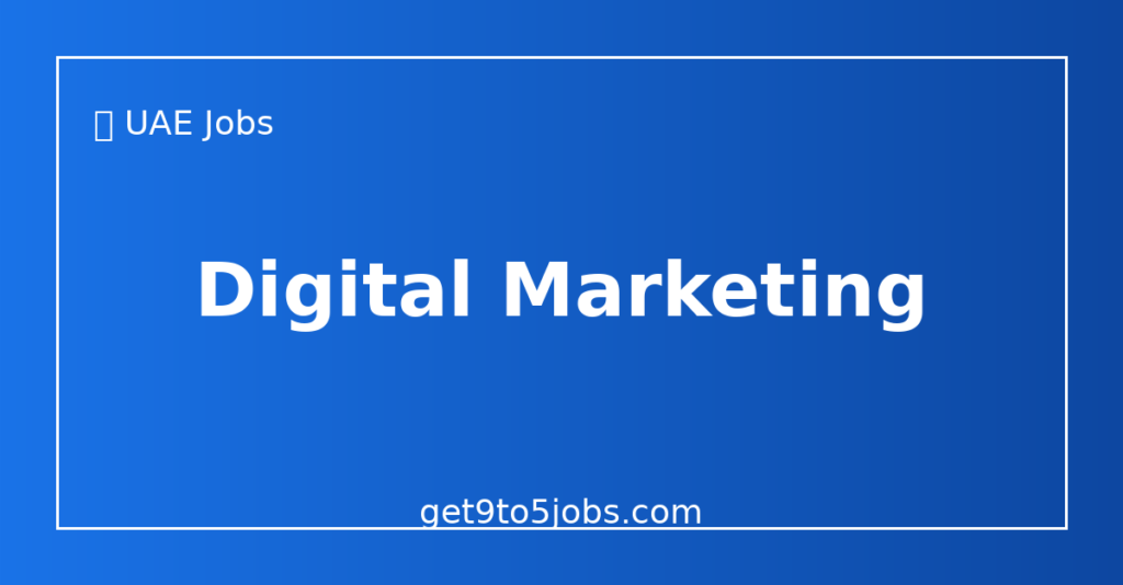 Marketing Intern at AMRG Global in Dubai | Digital Marketing Jobs | May 2026