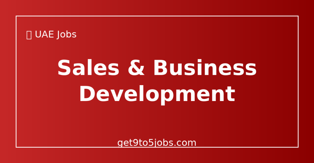 Business Development Manager – Middle East (12-Month FTC) at Squire Patton Boggs in Dubai | Sales Jobs | May 2026